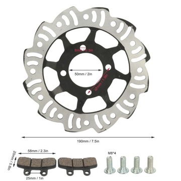 190mm tarcza hamulcowa przednia tylna tarcza