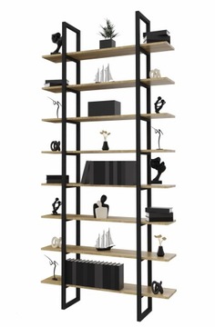 Regał Na Książki Industrial Loft 260 cm