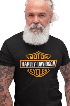HARLEY DAVIDSON KOSZULKA MĘSKA MOTOCYKLOWA z nadrukiem T-SHIRT NA MOTOR XXL