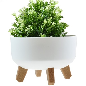 DONICZKA MISA NA NÓŻKACH BIAŁA BEŻ + WKŁAD - 23 cm