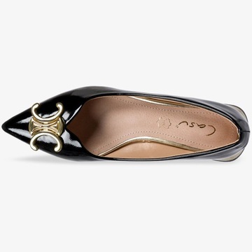 БАЛЕТКИ ЖЕНСКИЕ НА НИЗКОМ КАБЛУКЕ, УДОБНАЯ, Элегантная ОБУВЬ, размер 39