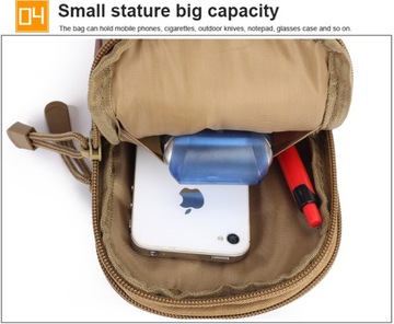 torba saszetka nerka biodrówka KHAKI taktyczna