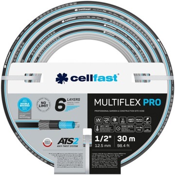 WĄŻ OGRODOWY MULTIFLEX PRO 1/2'' 30m CELLFAST 13-801