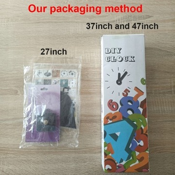 2D/3D большие настенные часы в стиле DIY Qua