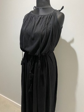 Czarna długa sukienka Next r 48 4XL