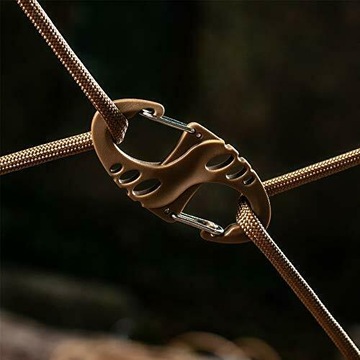 ПЛАСТИКОВЫЙ ДВУХСТОРОННИЙ БРЕЛОК EDC CRABINER S