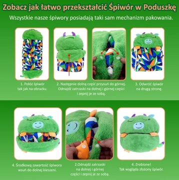 ДЕТСКИЙ СПАЛЬНЫЙ МЕШОК ПОДУШКА 2в1 СОБАКА СОБАКА