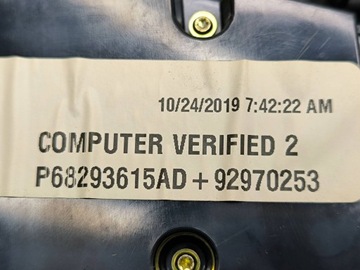 DODGE CHARGER 2019 PANEL KLIMATIZACE