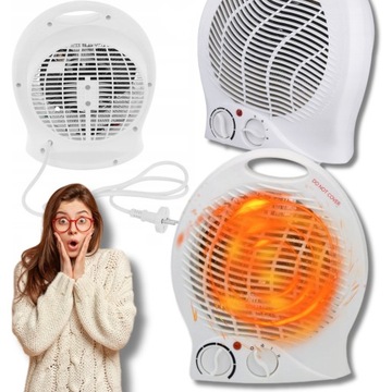 FARELKA GRZEJNIK ELEKTRYCZNY TERMOWENTYLATOR 2000W 3 POZIOMY Z TERMOSTATEM