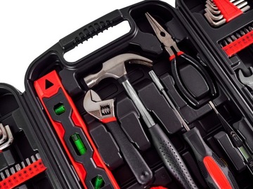 ZESTAW NARZĘDZI KLUCZE PŁASKIE NASTAWNY IMBUSY 53 elementy