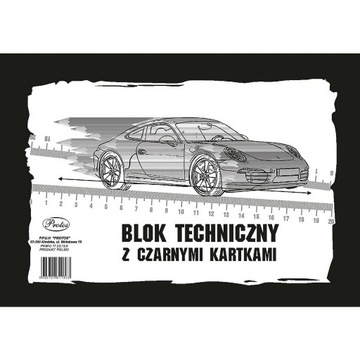 Blok techniczny A4 Czarny Protos