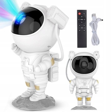 Светодиодный проектор астронавта Galaxy Starry Sky Night Light с таймером и пультом дистанционного управления