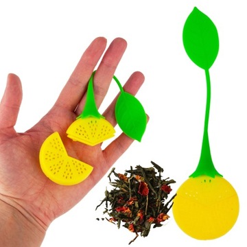 ZAPARZACZ DO HERBATY LIŚCIASTEJ ZIÓŁ SILIKONOWY CYTRYNKA CYTRYNA Z SILIKONU