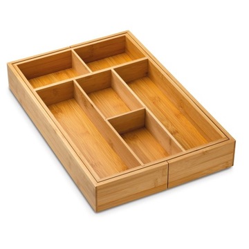 ВСТАВКА ДЛЯ ЯЩИКА-ОРГАНИЗАТОРА БАМБУКОВЫЕ СТОЛОВЫЕ ПРИБОРЫ