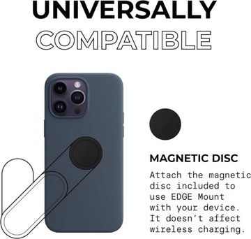 Универсальный магнитный держатель для смартфона, крепящийся к ноутбуку.