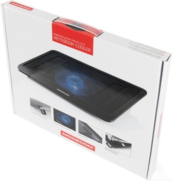 PODKŁADKA CHŁODZĄCA POD LAPTOPA 14 CALI Z PODŚWIETLANYM WENTYLATOREM LED