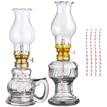 LAMPA NAFTOWA SZKLANA LATARNIA DOMOWA LAMPA NAFTOWA