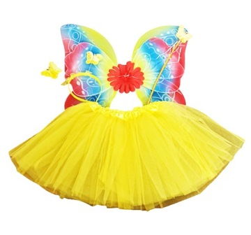 Strój Spódniczka Skrzydła Opaska zestaw Motyla LUX