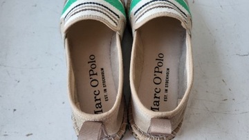 NOWE ESPADRYLE MARC O'POLO 303 17693801 800 r.36 NATURAL GREEN