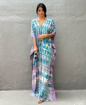 ПАРЕО ТУНИКА БОХО ЛЕТНЕЕ ПЛАТЬЕ ДЛИННАЯ КЕПКА