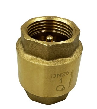 Обратный клапан 1 дюйм МЕТАЛЛИЧЕСКИЙ ШТОК DN25 Латунь