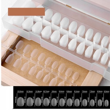 TIPSY DO STÓP PRZEDŁUŻANIA PAZNOKCI CLEAR 550 SZT