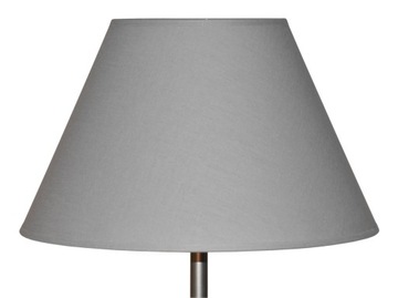ABAŻUR KLOSZ STOŻEK JASNO SZARY 15 x 31 H18 E27