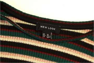 NEW LOOK Sweterek w paski z połyskiem r. XL