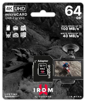 KARTA PAMIĘCI GOODRAM IRDM 64GB DO REJESTRATORÓW