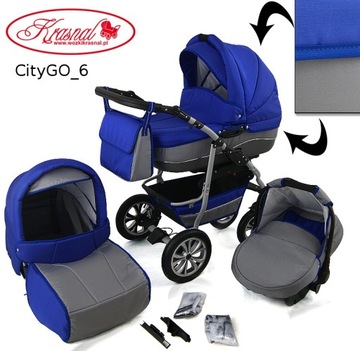 Многофункциональная коляска CityGO Dwarf 3в1 + подарки