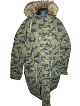 Sprana parka moro ASOS kurtka parka MILITARY STYLE ALASKA