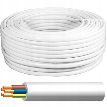 KABEL PRZEWÓD YDY 5x6 450/750V OKRĄGŁY 1m