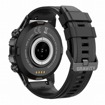 Zegarek męski SMARTWATCH GRAVITY ROZMOWY MENU PL