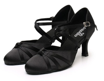 BUTY TANECZNE DO STANDARDU CZARNE BLACK 7,5cm
