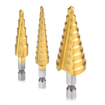 Promocja! Zestaw wierteł stopniowych HSS 3, 3-12Mm