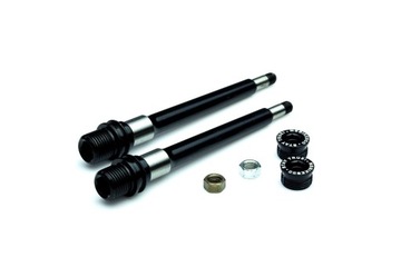 Osie do pedałów NS BIKES Radiance Axles & Nuts (L+R) + nakrętki