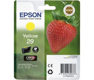 Oryginalny Tusz do Drukarki Epson 29 Yellow Żółty