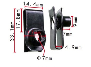 МОНТАЖНАЯ ПЛАСТИНА, УНИВЕРСАЛЬНЫЙ ВИНТ M8