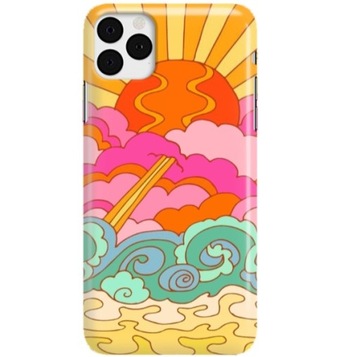 ETUI do iPHONE 11 PRO Obudowa HIPPIE Kwiaty Wzory