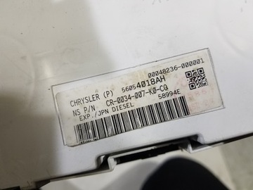 PŘÍSTROJOVÁ DESKA BUDÍKY JEEP COMMANDER 3.0 CRD 56054018AH