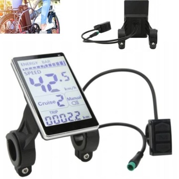 DISPLAY M5 LCD WYŚWIETLACZ STEROWNIK 24V 36V 48V 60V MIERNIK ROWERU ELEKTRY