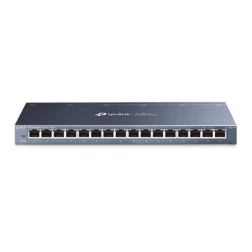 TP-Link Ports Gigabit Ethernet Switch 16-Ports niebieski metalik