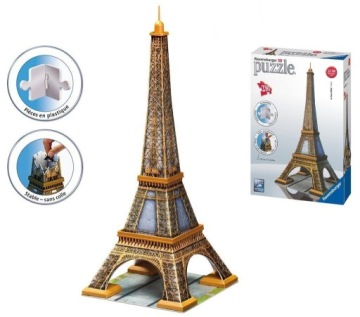 Puzzle 3D Eiffelova Věž Puzle Ideální Pro Mládež