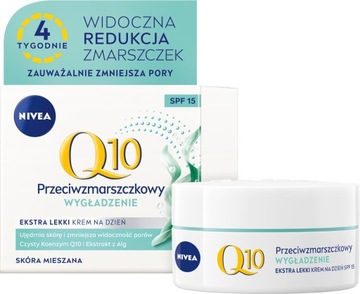 Krem z filtrem SPF15 NIVEA Q10 cera mieszana