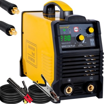 SPAWARKA INWERTOROWA ELEKTRODOWA MAGNUM SNAKE 230 PROFI, TIG MMA 230V 230A
