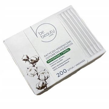 Be Beauty Patyczki higieniczne papierowe 200szt