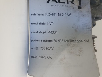 ROVER 45 2.0 V6 KOMPRESOR KLIMATIZACE 447220-8332