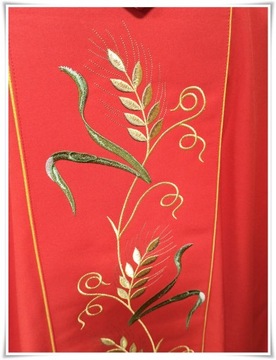 Готическая литургическая риза красная KOR/117/02