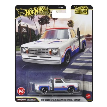 Hot Wheels Преміум 1978 Dodge Li'l Червоний Express Truck Boulevard