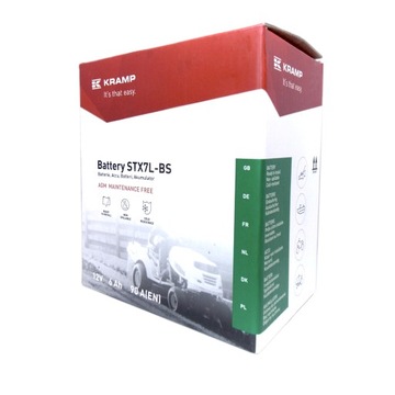 АККУМУЛЯТОР 12В 6Ач 90А YTX7LBSKR ДЛЯ ТРАКТОРНОЙ КОСИЛКИ ЗАКРЫТЫЙ ПРАВЫЙ ПЛЮС